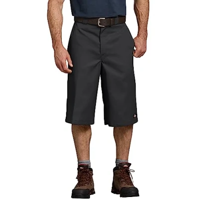 Abbildung von Dickies Herren Arbeitshose, 38,1 cm Schrittlänge, mit Mehrzwecktasche, Schwarz V1, 46 Big