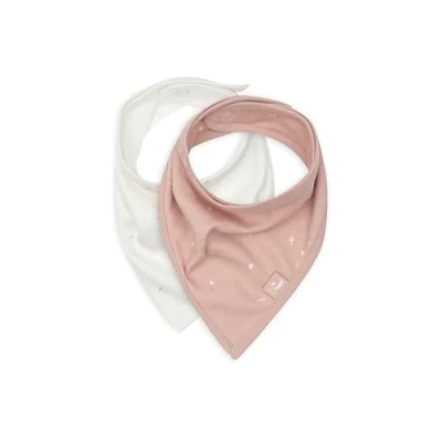 Abbildung von Jollein Sabberlätzchen Baby Bandana Twinkling, Wild Rose 2er Pack 100% Baumwolle Mit Klettverschluss Babylatz Lätzchen