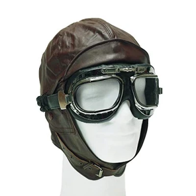 Abbildung von Mil Tec Unisex Erwachsene Flughelm 12425009 Flughelm, Braun, XXL