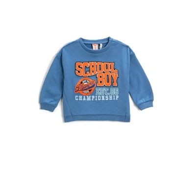 Abbildung von Koton Babyboy Shearling Applique Detail Sweatshirt Crew Neck Long Sleeve