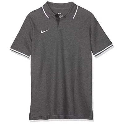 Abbildung von Nike Kinder Y TM CLUB19 SS Polo Shirt, Grau (Charcoal Heathr/White/071), Gr. S