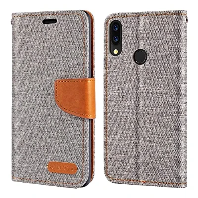 Abbildung von Umidigi Power Hülle, Oxford Leder Wallet Case mit Soft TPU Back Cover Magnet Flip für