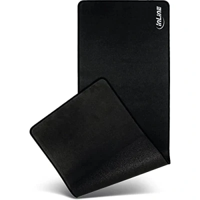 Abbildung von InLine 55451S Maus Pad XL Schreibtischunterlage, schwarz, 900x400x2mm