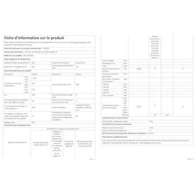 Abbildung von Kühlschrank HISENSE RS711N4AFE