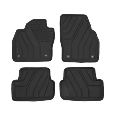 Abbildung von Premium Gummi Fußmatten mit Rand passend für VW Polo ab 10/2017 (AW) AURADO AU47000011 Automatten