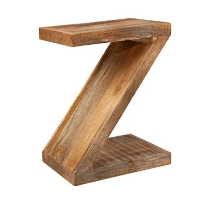 Abbildung von riess ambiente Beistelltisch Z 45cm natur, Massivholz · variabel stellbar Handarbeit Mangoholz