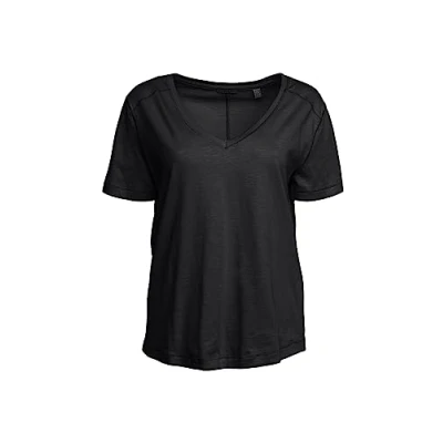 Abbildung von Esprit Sticht Tshirt basic, Damen, Größe: 36, Black