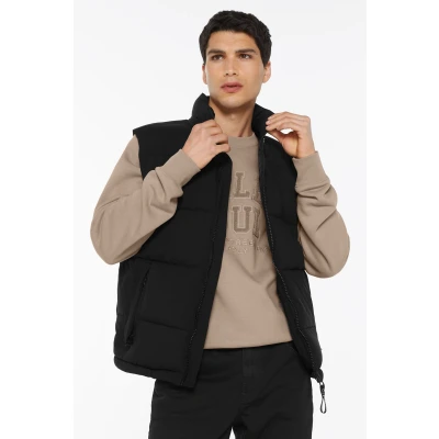 Abbildung von Harlem Soul Wally Puffer Weste, Herren, Größe: Large, Black