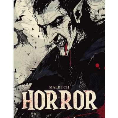 Abbildung von Horror Malbuch: Ausmalbuch für Erwachsene, Kinder &amp; Jugendliche Gruselige Monster, Geister, Zombies und Andere Schaurige Kreaturen zur Entspannung zum Nervenkitzel ( Halloween Geschenk )