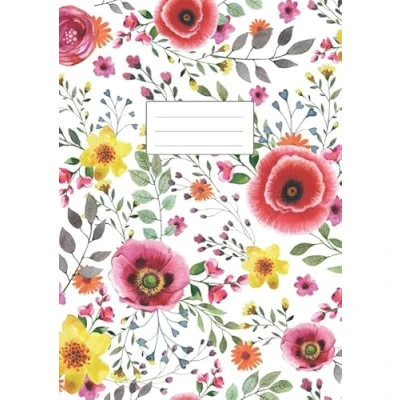 Abbildung von Strickmuster 4:5 Blanko Notizbuch: Strickpapier für Ihre Strick Designs Kästchen im Verhältnis 110 Seiten DIN A4 Notizheft Softcover Blumen