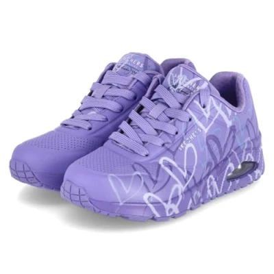 Abbildung von Skechers Damen Schnürhalbschuh in lila Gr. 37