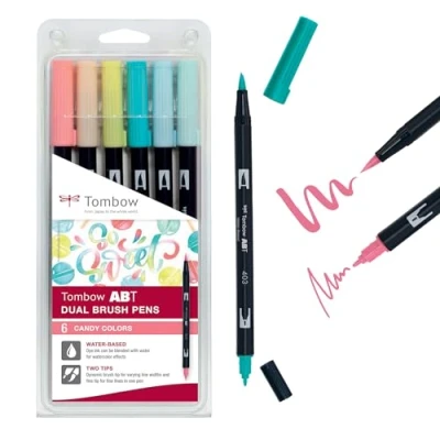 Abbildung von Tombow ABT dual brush pen set Candy colours 6pcs