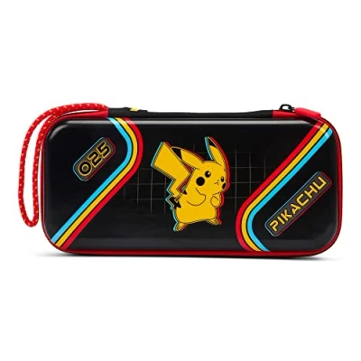 Abbildung von PowerA Slim Travel Pro Case für OLED Modell, Nintendo Switch und Lite Pokémon: Pikachu Arcade Hartschale Schutzhülle Cover Gaming Konsole