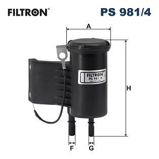 Abbildung von FILTRON PS 981/4 Kraftstofffilter Leitungsfilter 8mm 10mm VOLVO: XC40 (536) B4 Mild Hybrid AWD, T5 2.0 T3, T2,