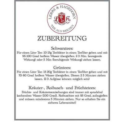Abbildung von Lerbs &amp; Hagedorn, Bio Tee Darjeeling Grün FTGFOP1 „Selim Hill“ Aromatisch, Spritzig, Leichtherb 250g (ca. 20 Liter) Grüntee