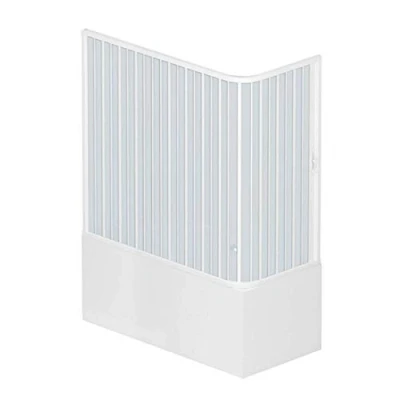 Abbildung von ROLLPLAST PINTO PVC Badewannefaltwand 70x170 cm mit seitlicher Öffnung Mod. Nadia