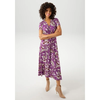 Abbildung von Aniston CASUAL Sommerkleid, mit großflächigem Blumendruck NEUE KOLLEKTION
