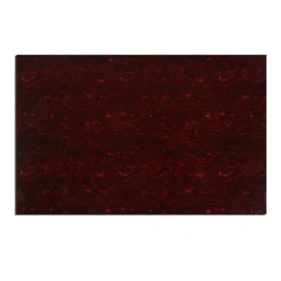 Abbildung von Musiclily 435x290mm Pickguard Blank Schlagbrett Rohling Material für Fender Strat Tele E Gitarre und Bass, 4 lagig Red Tortoise