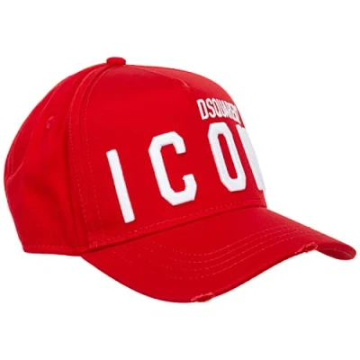 Abbildung von Dsquared2 Baseball Cap Icon Baseballcap Kappe Basebalkappe Cult Hat Hut White R