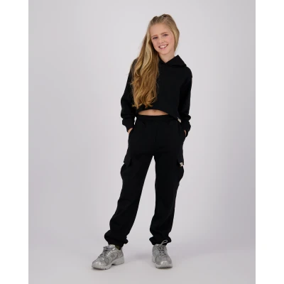Abbildung von Vingino Girls G Basic Sweat Cargo Pant in Colour Deep Black Size 8