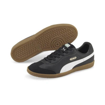 Abbildung von Puma KING 21 IT Fußballschuh Halle, Herren, Größe: 37.5, Black/white Schuhe