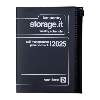 Abbildung von MARK&#039;S 2024/2025 Taschenkalendar A6 vertikal, Storage it // Black: Von September 2024 bis Dezember 2025