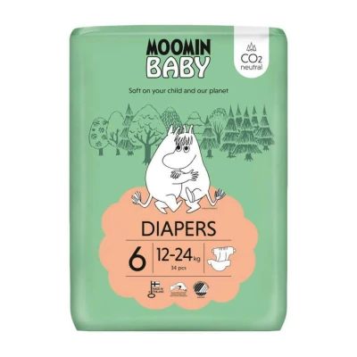 Abbildung von Moomin Mumin Babywindeln Größe 6 (34 Stück)