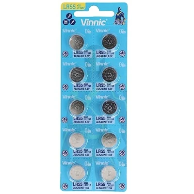 Abbildung von VINNIC PILA BOTON ALCALINA AG8 L1121F LR55 Blister*10