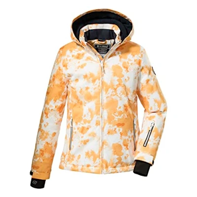 Abbildung von Killtec (KILAH) Mädchen Ksw 172 Grls Jckt Skijacke Funktionsjacke mit Kapuze und Schneefang, Gelb/Rot, 128 EU