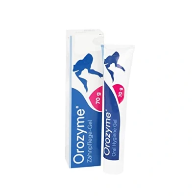 Abbildung von emmi pet 1x Orozyme Zahnpflege Gel für Hunde &amp; Katzen mit Selbstreinigungsfunktion I Zahnpasta effektive Maulhygiene Hundezahnpasta gegen Zahnstein, Mundgeruch die optimale Balance