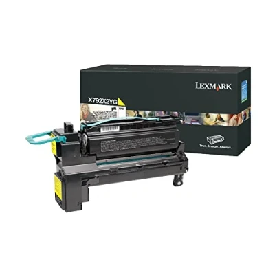 Abbildung von Lexmark X792X2YG X792 Tonerkartusche Standardkapazität 20.000 Seiten 1er Pack, gelb
