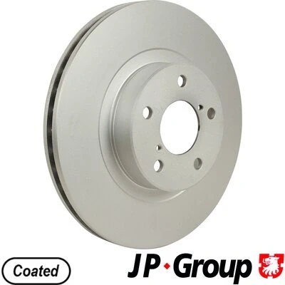 Abbildung von JP GROUP 4663100100 Bremsscheibe Vorderachse 277 24 5 Belüftet beschichtet SUBARU: Forester III, Impreza II Limousine, III Schrägheck