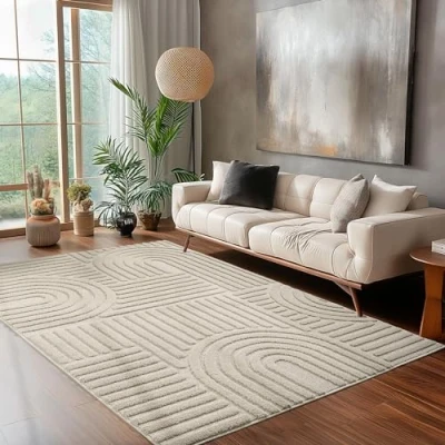 Abbildung von Designteppich Skandinavischer Boho, Carpettex, Rechteck, Höhe: 8 mm, Teppich Wohnzimmer, Schlafzimmer, Gästezimmer