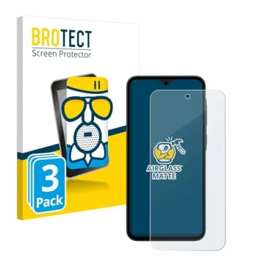 Abbildung von BROTECT Entspiegelungs Schutzglas für Samsung Galaxy A35 5G (3 Stück) Schutz Folie Panzerfolie Glas Matt [Extrem Kratzfest 9H, Anti Reflex]
