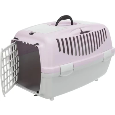 Abbildung von Trixie Capri 2 Transportbox, XS S: 37x34x55 cm, hellgrau/hellviolett