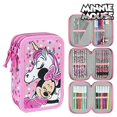 Abbildung von Disney Minnie Mouse Schuletui Federmäppchen gefüllt, 19 centimeters