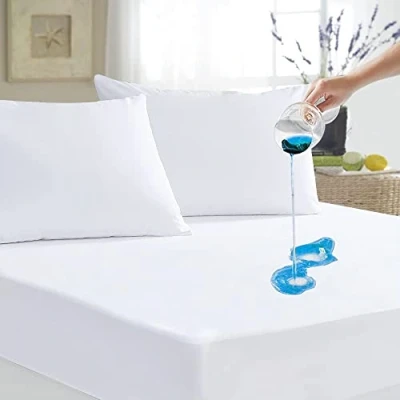 Abbildung von Family Bedding Wasserdichter Matratzenschoner für Super Kingsize Bett, Baumwoll Frottee Oberseite, antiallergischer und atmungsaktiver Bettbezug, waschbarer Betten