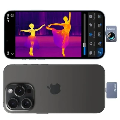 Abbildung von Thermal Master Wärmebildkamera Android P2 Pro Infrarot Kamera mit Makroobjektiv Wärmekamera 256x192 Super IR Auflösung 512x384, 1112F Tempmessung 15x Zoom Kleinste Thermokamera 9g