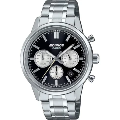 Abbildung von Casio EFR 575D 1AEF Edifice Chronograph Herrenuhr Stahl/Schwarz