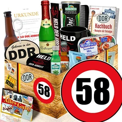 Abbildung von Männer Paket DDR/Männergeschenke DDR/Geburtstag 58 / Geschenk für Opa