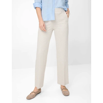 Abbildung von BRAX Style Lillyth Flared Stoffhose, Damen, Größe: 46xS, Ecru