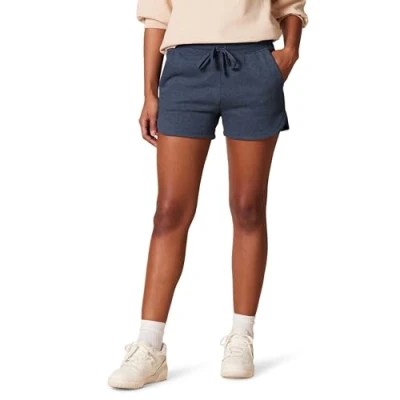Abbildung von Amazon Essentials Damen Fleeceshorts, Marineblau Heidekraut, XL