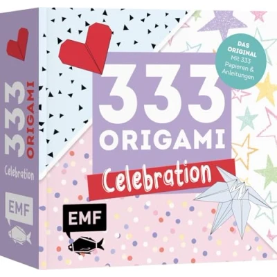 Abbildung von 333 Origami Celebration: Das Original mit feinen Papieren &amp; Anleitungen festlichen Motiven für Hochzeit, Geburtstag, Familienfeste und mehr