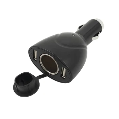 Abbildung von Bolwins B65C Auto Ladegerät 2x USB Verteiler Zigarettenanzünder Steckdose Navi KFZ Netzteil