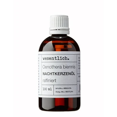 Abbildung von Nachtkerzenöl von wesentlich 100ml Basisöl zur Pflege Haut und Haar 100% reines Öl (Oenothera biennis)