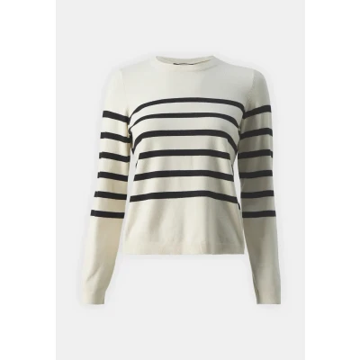Abbildung von Vero Moda Vmsaba Plain O NECK Strickpullover, Damen, Größe: XS, Birch/black