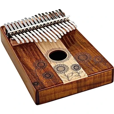 Abbildung von Sonic Energy Schallloch Kalimba C Dur, 17 Töne Ahorn und Akazienholz Für Meditation, Yoga, Percussion Inkl. Zubehör (KL1706H)