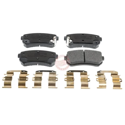 Abbildung von MASTER SPORT 13046057752N SET MS Bremsbelagsatz Hinterachse mit akustischer Verschleißwarnung Anti Quietsch Blech HYUNDAI: i10 I, KIA: Picanto I