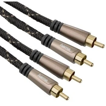 Abbildung von Hama 122292 1,5 m 2 x RCA schwarz Audiokabel