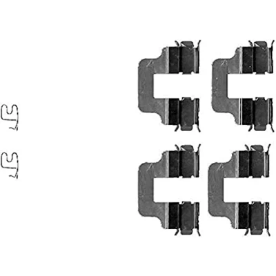 Abbildung von HELLA 8DZ 355 202 781 Zubehörsatz, Scheibenbremsbelag OPEL: Zafira B, Meriva A, Corsa C Schrägheck, FIAT: Panda II 500 Schrägheck